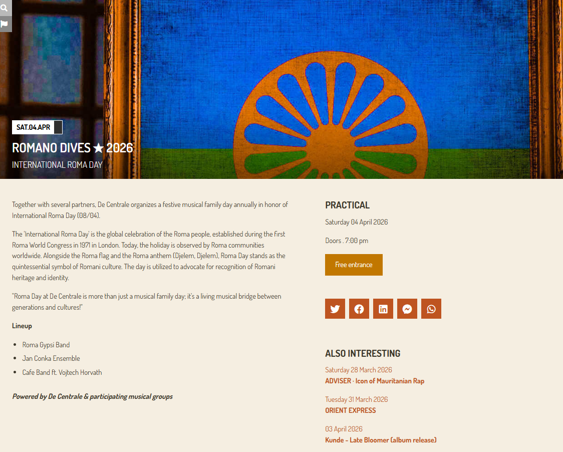 Romano Dives 2026 – International Roma Day